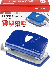 Дырокол (ДР-2787), на 10л., метал./к в карт. коробке, василек, кратно 12 шт