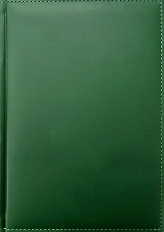 Ежедневник А5 256 стр., "Sorrento"кож.зам Зелёный,недатированный
