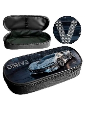 ПМК 37-22 Silver auto - пенал корпус,1 отдел,резинки на крышке,откид.планка с резинк, фольга ,220x90