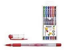 Набор ручек шариковых M-5700- 6, SAILOR, 6 цв., серия Smart Ink, чернила на масляной основе (Индия)
