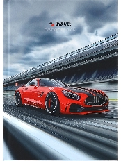 ЕЖЕДНЕВНИК А5, 80л. КРАСНЫЙ С ЧЁРНЫМ АВТОМОБИЛЬ (80-6757) 7БЦ, софт-тач+выбороч.лак, недатир.