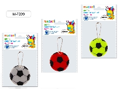 Брелок светоотражающий ФУТБОЛ, фигурный, ОПП- упаковка с подвесом