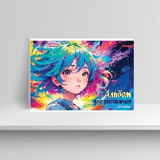 Альб д.рис 20л скр А4 15351-EAC Девочка - космос