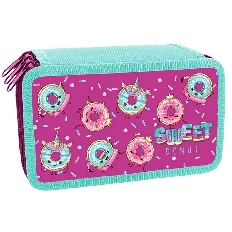 ПКТ 12-20 Модные пончики - пенал п/э  3-отдел. 190х110