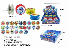 Йо-йо (3,5х5,5 см) "Морской мир" (12 шт в шоубоксе). 24 вида микс (свет) (Арт. И-6566) кратно 12