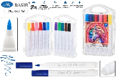 Набор маркеров-акриловые "ЛОШАДЬ": с мягкой кистью; на водной основе, укрывистые, толщина линии 1-5