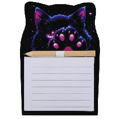 Блок для записей 14*10 40л склейка на магните 253089 Cosmo Cat КОКОС