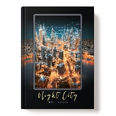 Книжка записная А4 200л 7БЦ 14370-EAC мат лам Ночной город (упак6)