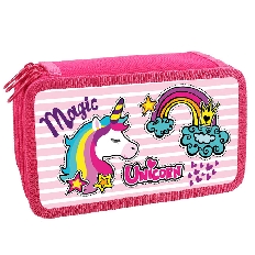 ПКТ 12-20 Magic unicorn - пенал п/э  3-отдел. 190х110