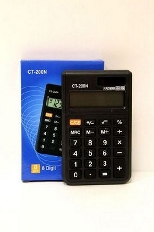 Калькулятор:карманный в обложке-книжечке,  8-разрядный, в индивидуальной упаковке, размер упаковки-1