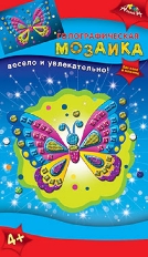Набор д/творчества МОЗАИКА голограф. А6 "Бабочка"