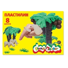 Пластилин Каляка-Маляка  8 цв. 120 г со стеком 3+