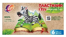 Пластилин "ZOO" 6 цветов