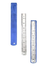 TM"Profit"Линейка стальная (Л-6762) 20 см, толщина 0,3 мм, в пвх чехле, кратно 20, 720шт в кор.