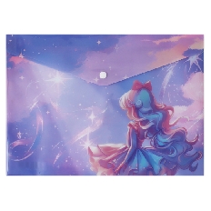 Папка-конверт на кноп А4 (235*330мм) 0,15мм КОКОС Magic ballerina 251303 непрозрачная с рисунком