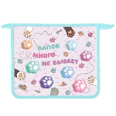 ПТ- 73 Таба-лапки  -папка д/тетр. А5 на молнии, дизайн с двух сторон