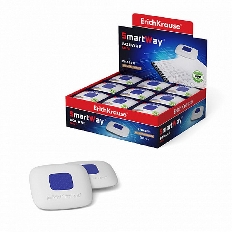 Ластик с пластиковым держателем ErichKrause® SmartWay® Mini Square (в пакете с европодвесом) (в коро