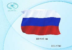 Флаг России "Триколор":  прошит нитками по краю, карман для древка с петлями для крепления, материал