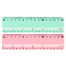 Линейка 15см пластиковая КОКОС Macaroons 215994 ассорти 2 вида